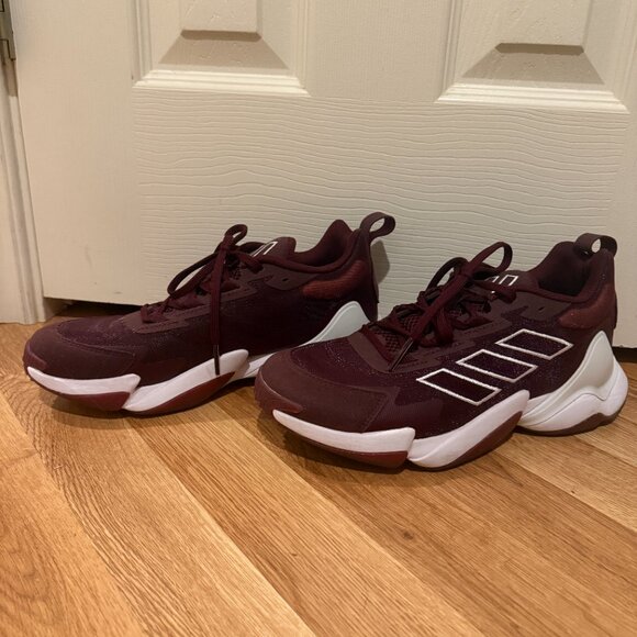 Adidas Impact FLX II (burgundy with original box) men's size 8 - Picture 4 of 9